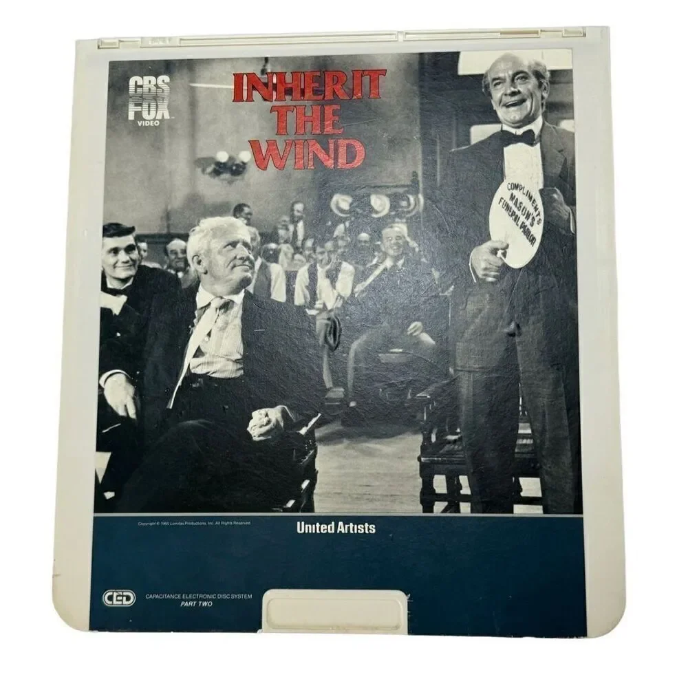 Inherit The Wind CED VideoDisc (1960) Spencer Tracy & Gene Kelly Part 1 & 2